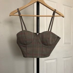 Plaid Cropped Top